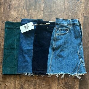 Denim and Corduroy min Skirt Collection